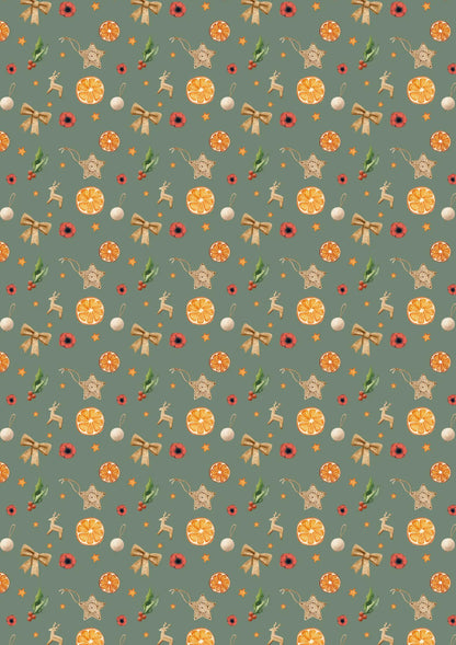 PAPIERS IMPRIMÉS, Bloc de 20 feuilles à motifs 160g/m2 au format A4 (21x29,7cm) + 1 idée créative - Noël vitaminé - Multicolore (lot de 5)