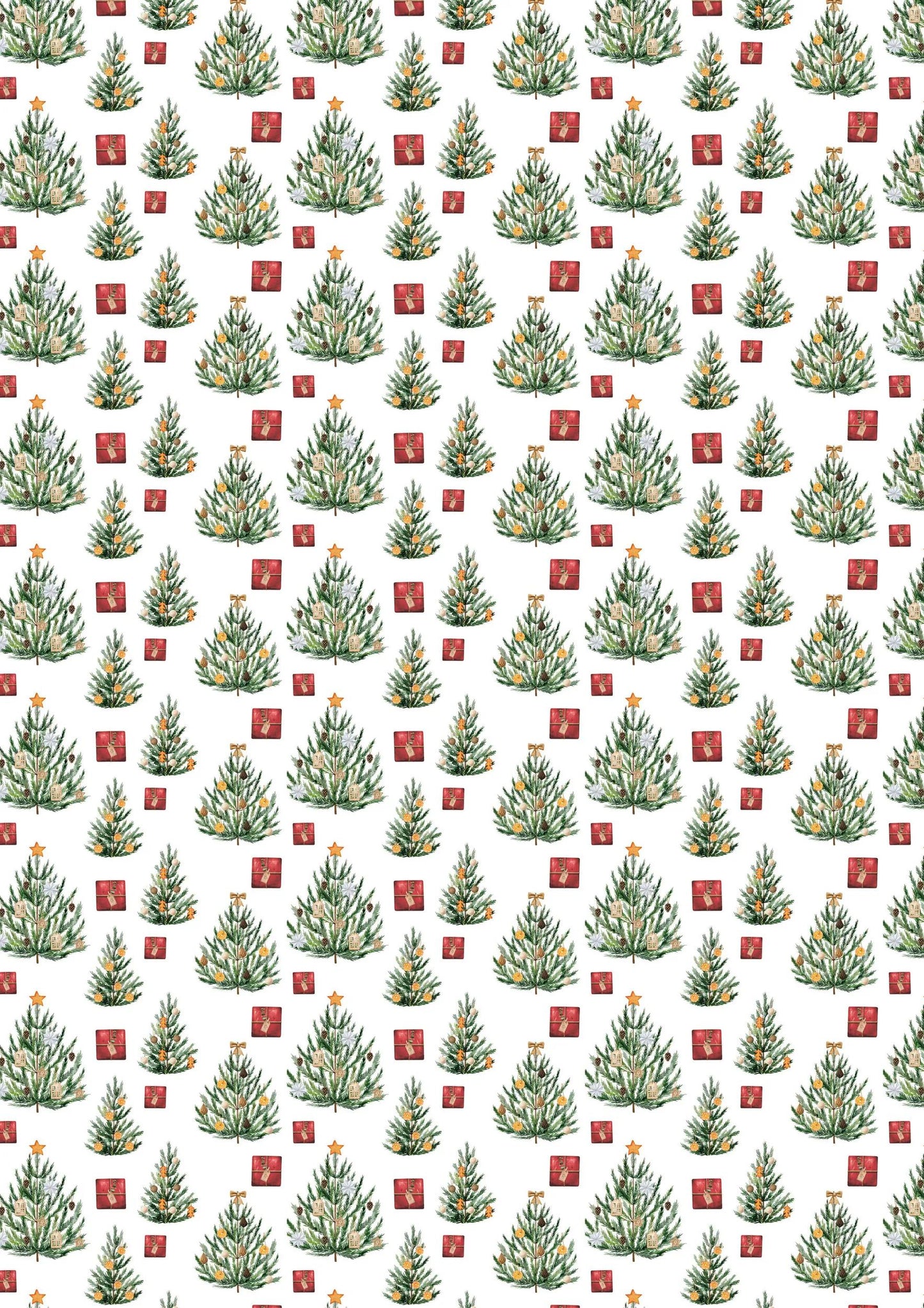PRINTED PAPERS, Block of 20 motif sheets 160g/m2 in A4 format (21x29.7cm) + 1 creative idea - Vitamin Christmas - Multicolor (Pack x5)