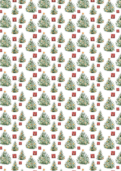PAPIERS IMPRIMÉS, Bloc de 20 feuilles à motifs 160g/m2 au format A4 (21x29,7cm) + 1 idée créative - Noël vitaminé - Multicolore (lot de 5)