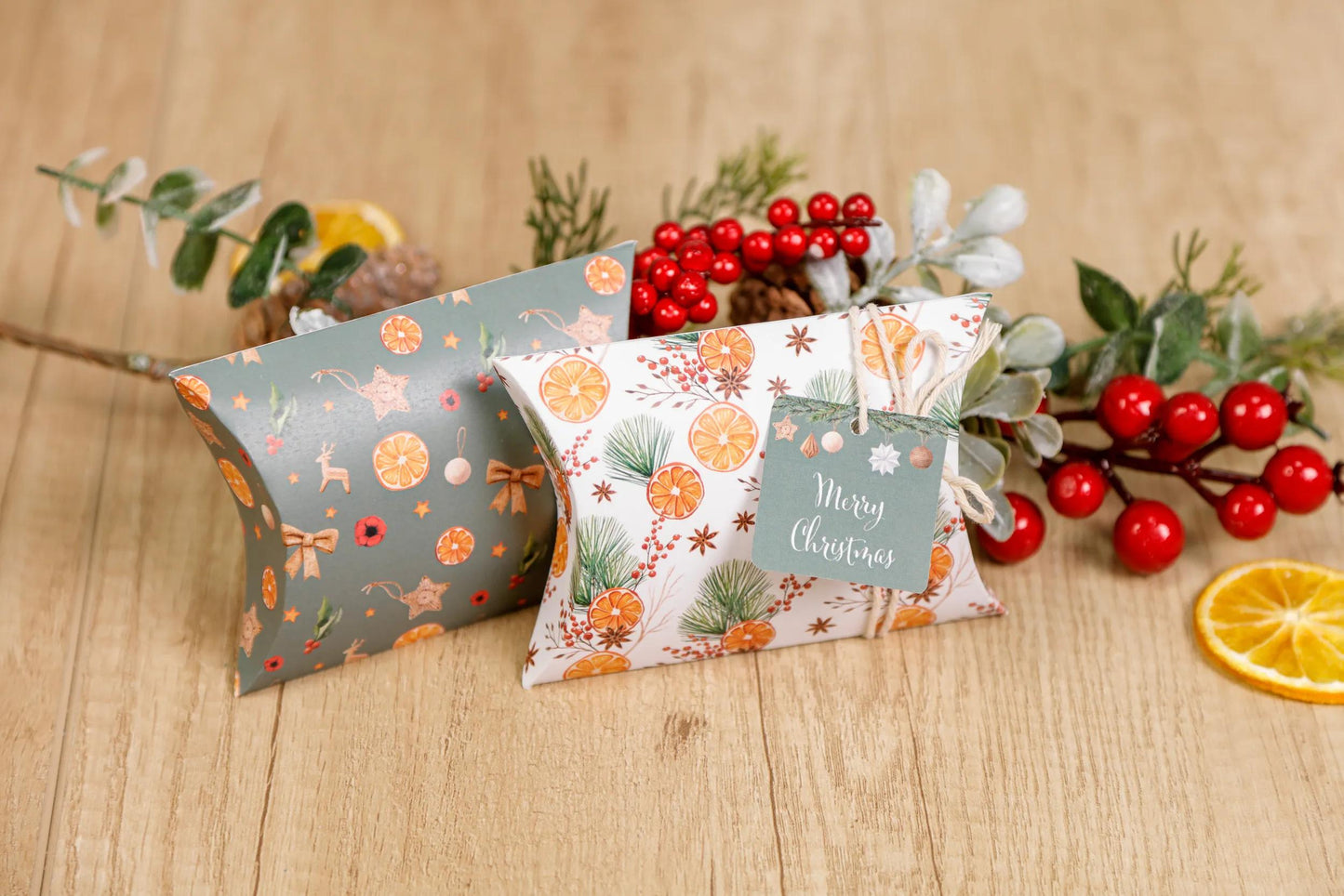 PRINTED PAPERS, Block of 20 motif sheets 160g/m2 in A4 format (21x29.7cm) + 1 creative idea - Vitamin Christmas - Multicolor (Pack x5)