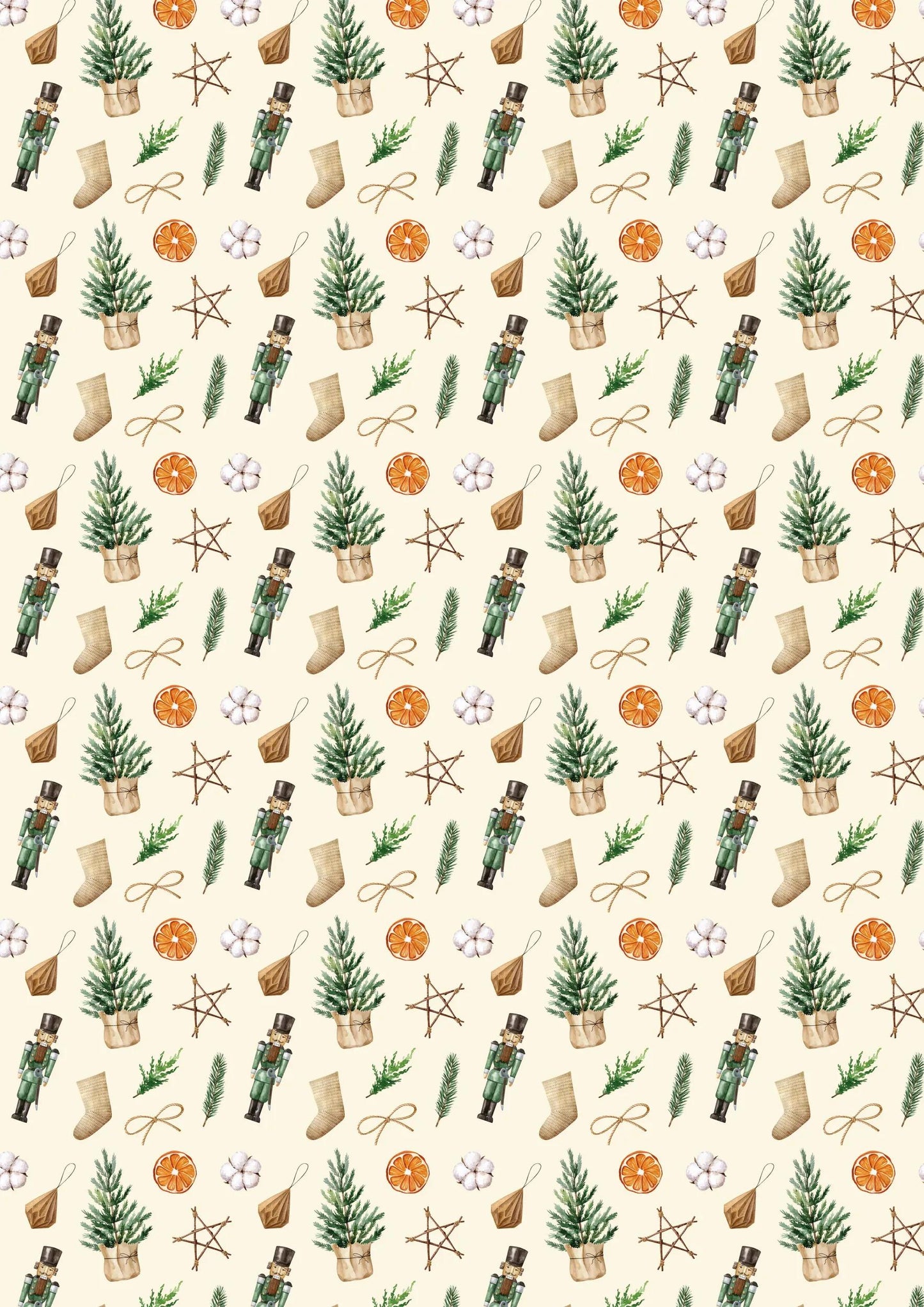 PRINTED PAPERS, Block of 20 motif sheets 160g/m2 in A4 format (21x29.7cm) + 1 creative idea - Vitamin Christmas - Multicolor (Pack x5)