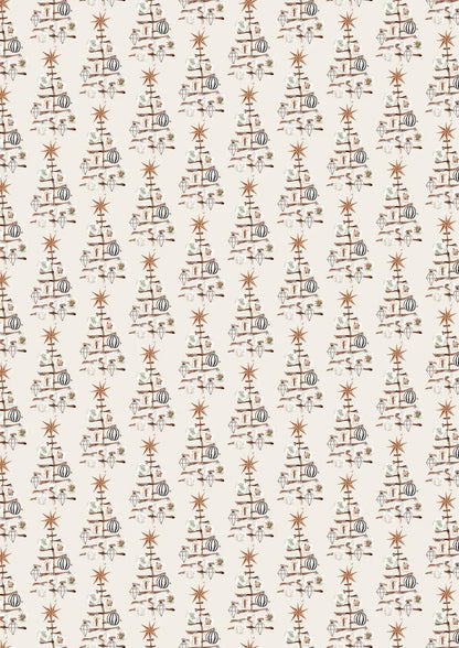 PRINTED PAPERS, block of 20 motif sheets 160g/m2 in A4 format (21x29.7cm) + 1 creative idea - Christmas cozy - Multicolor