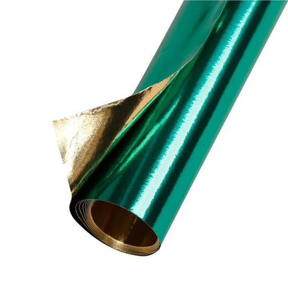 PAPIER ALUMINIUM, Rouleau double face 90g/m² au format 80x50cm - Vert (lot de 50)