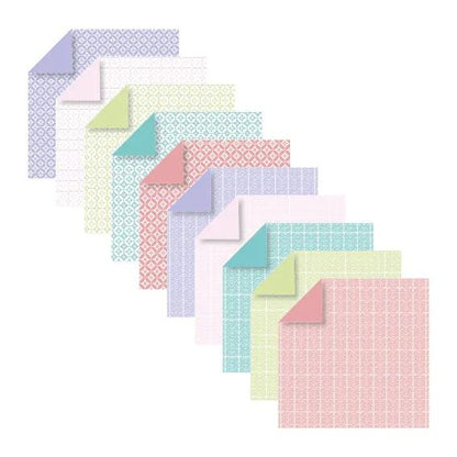 ORIGAMI, Pochette de 60 feuilles 70g/m2 au format 15x15cm - Printemps - Multicolore (Lot x5)