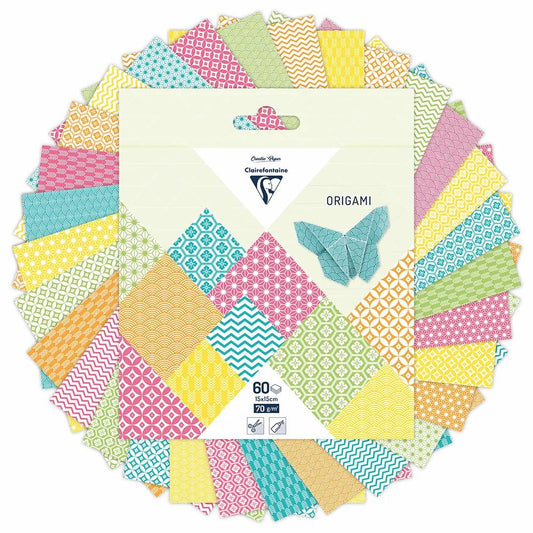 ORIGAMI, 60 sheet pouch 70g/m2 in 15x15cm format - Summer - Multicolor