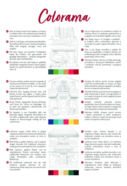 ODELIA, Blocco di colorazione multi-tech di 20 fogli A4 250g, Finestra - Nuovo (confezione da 5)