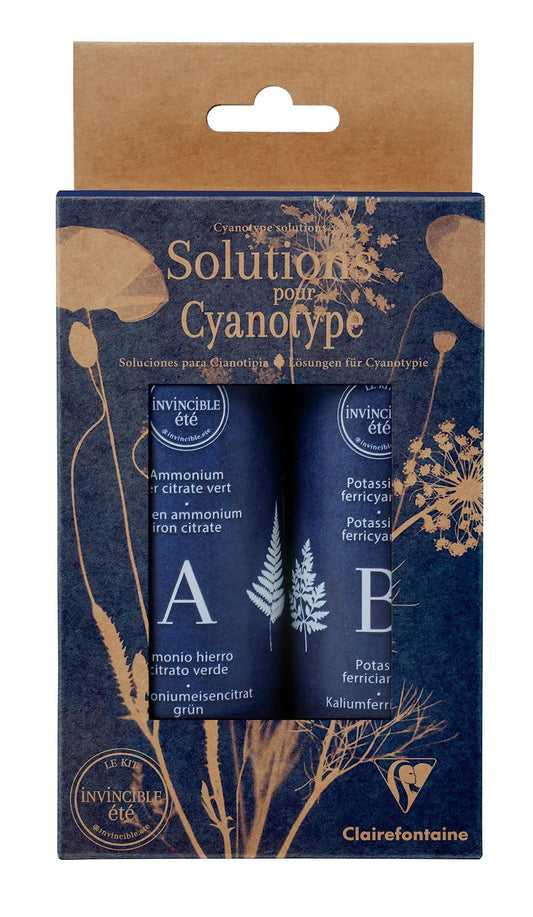 Photosensitive solutions, Box of 2 vials (10g of potassium ferricyanide + 25g of ammonium iron citrate green) + tips and tips (Pack x3)