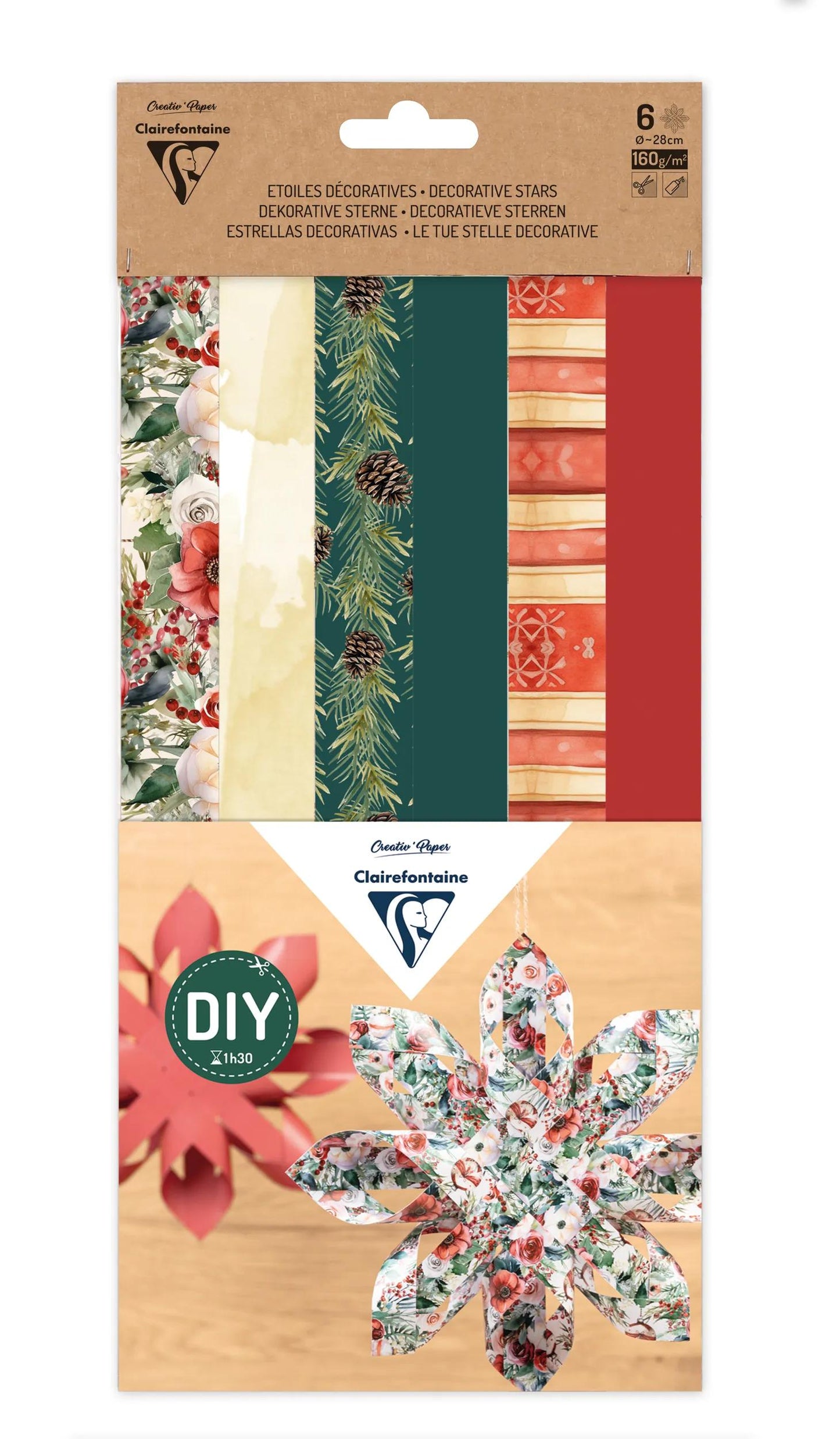 DECORATIVE STILLS, Set of 6 - Christmas Souvenirs - Multicolor - New (Pack x5)