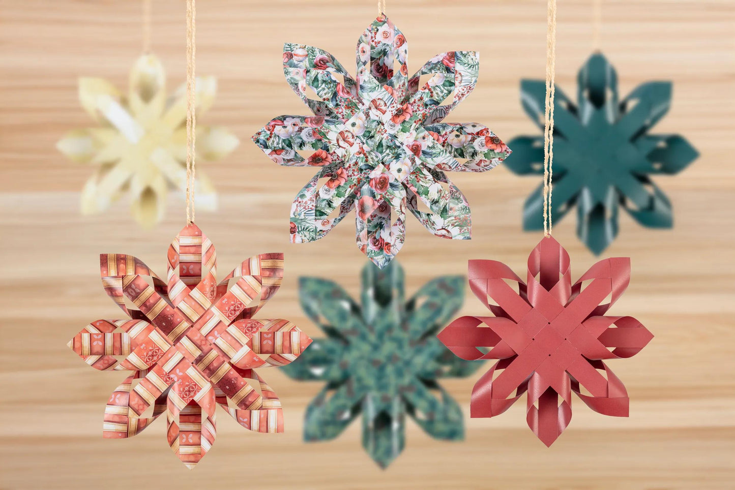 DECORATIVE STILLS, Set of 6 - Christmas Souvenirs - Multicolor - New (Pack x5)