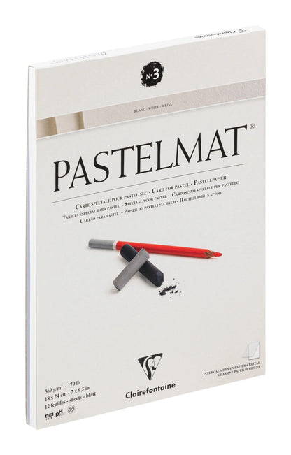 Pastelmat Block verklebt 12F 18x24cm 360g