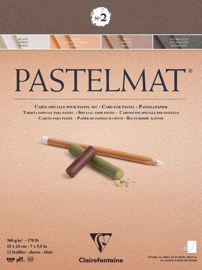 Pastelmat Block verklebt 12F 18x24cm 360g
