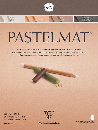 Blocco pastello incollato 12F 30x40cm 360g