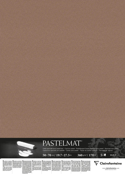 Pastelmat Paket 5F 50x70cm 360g - Braun