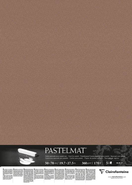 Pastelmat Paket 5F 50x70cm 360g - Braun