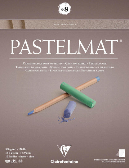 Pastelmat block glued 12F 18x24cm 360g n°8 - New