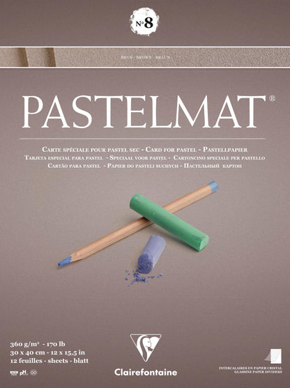 Pastelmat block glued 12F 30x40cm 360g n°8 - New