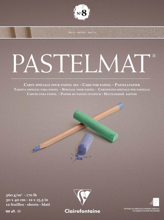 Pastelmat Block verklebt 12F 30x40cm 360g n°8 - Neu