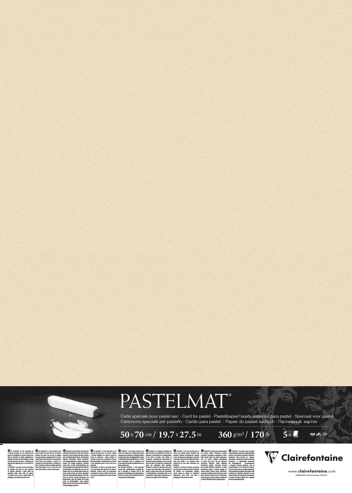 Pacchetto pastello 5F 50x70cm 360g - Mais