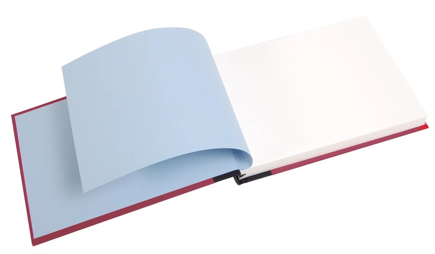 60F A5 185g Toile Travel Book - Red (Pack x2)