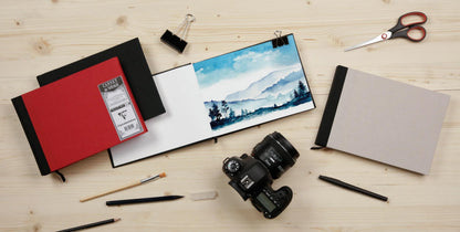 60F A5 185g Toile Travel Book - Red (in bundle 2)
