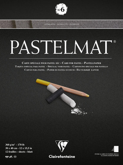 Blocco pastello incollato 12F 30x40cm 360g