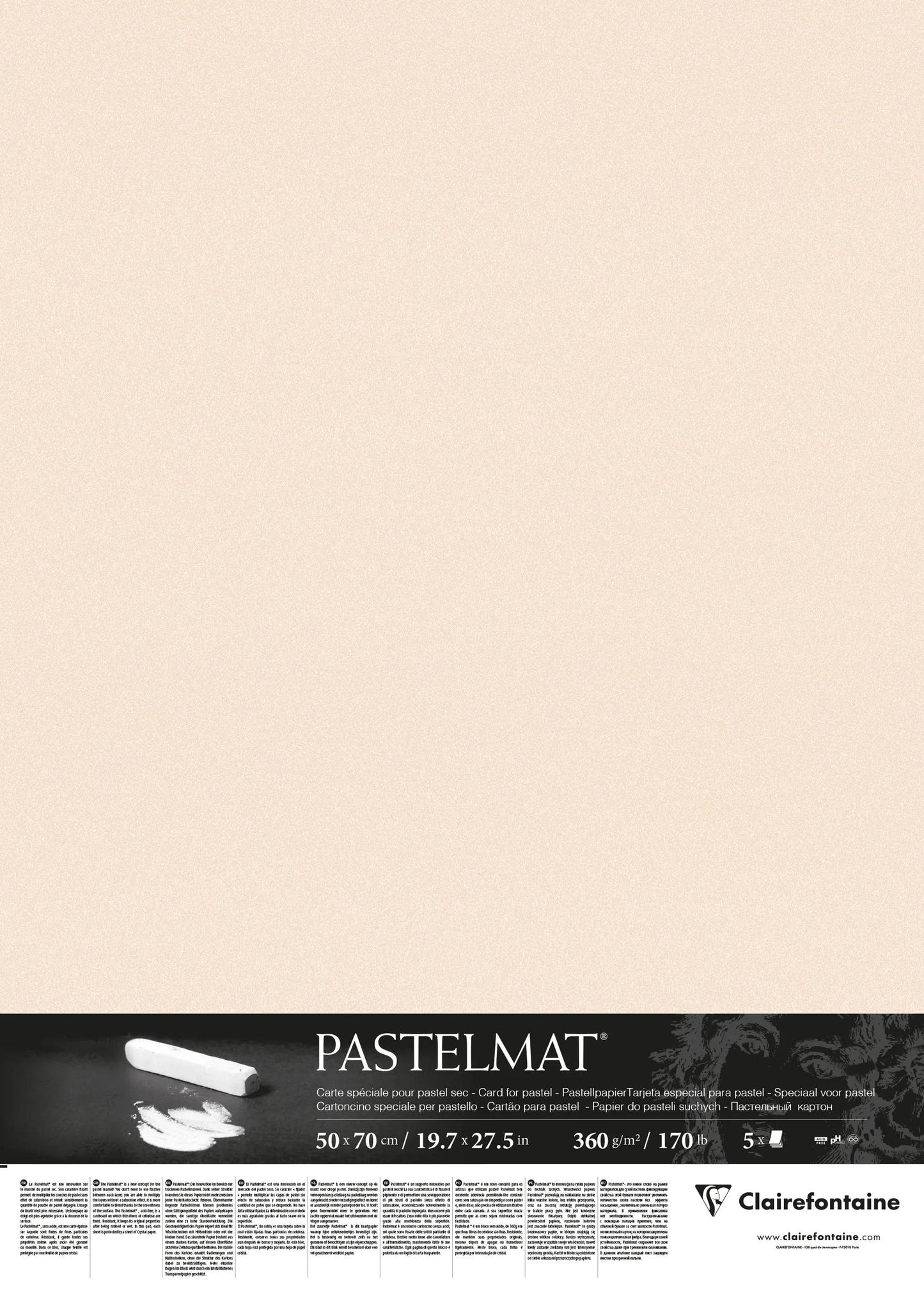 Pastelmat Paket 5F 50x70cm 360g - Beige