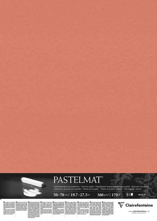 Pastelmat Paket 5F 50x70cm 360g - Sanguine