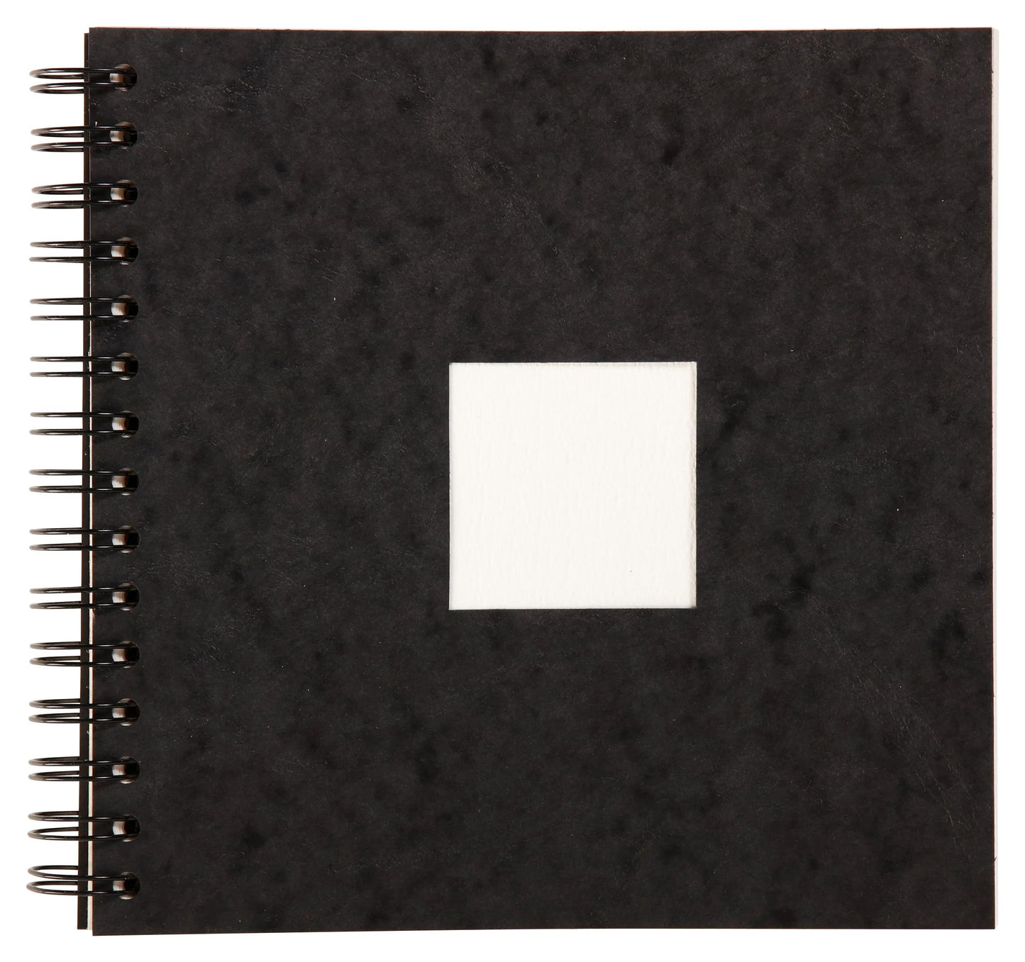 Spiral watercolor travel diary 20F 20x20cm 300g - Black (Pack x2)