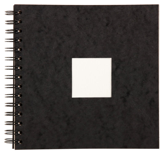 Spiral Aquarell Reisetagebuch 20F 20x20cm 300g - Schwarz (Paket x2)