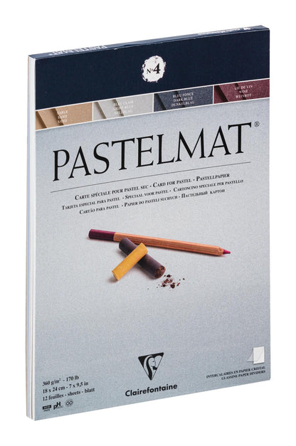 Pastelmat Block verklebt 12F 18x24cm 360g