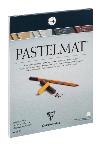 Pastelmat verklebt Block 12F 24x30cm 360g