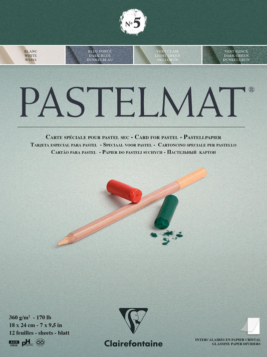 Pastelmat Block verklebt 12F 18x24cm 360g