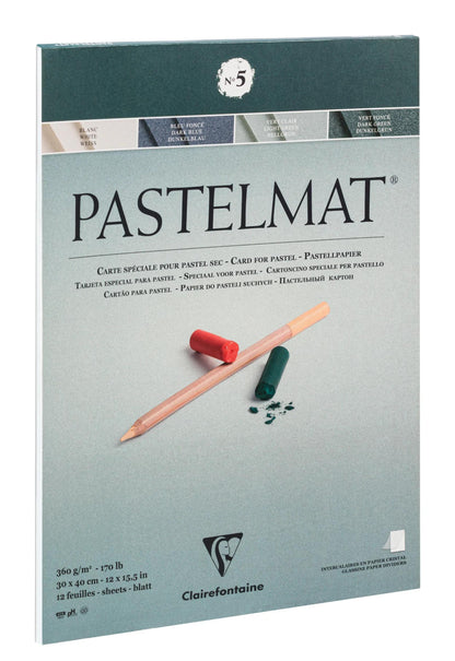 Pastelmat bloc collé 12F 30x40cm 360g