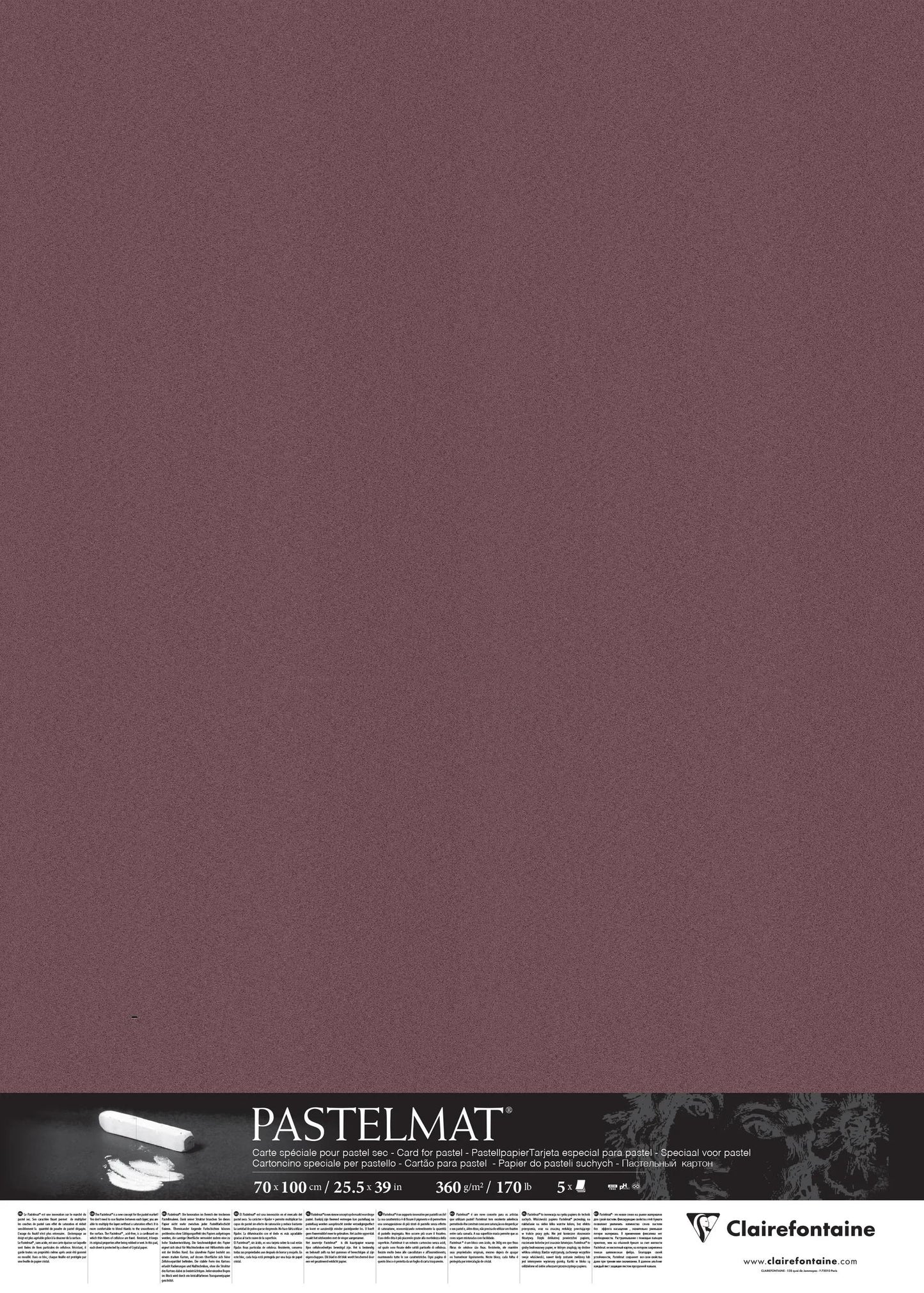 Pastelmat package 5F 70x100cm 360g - Wine honey