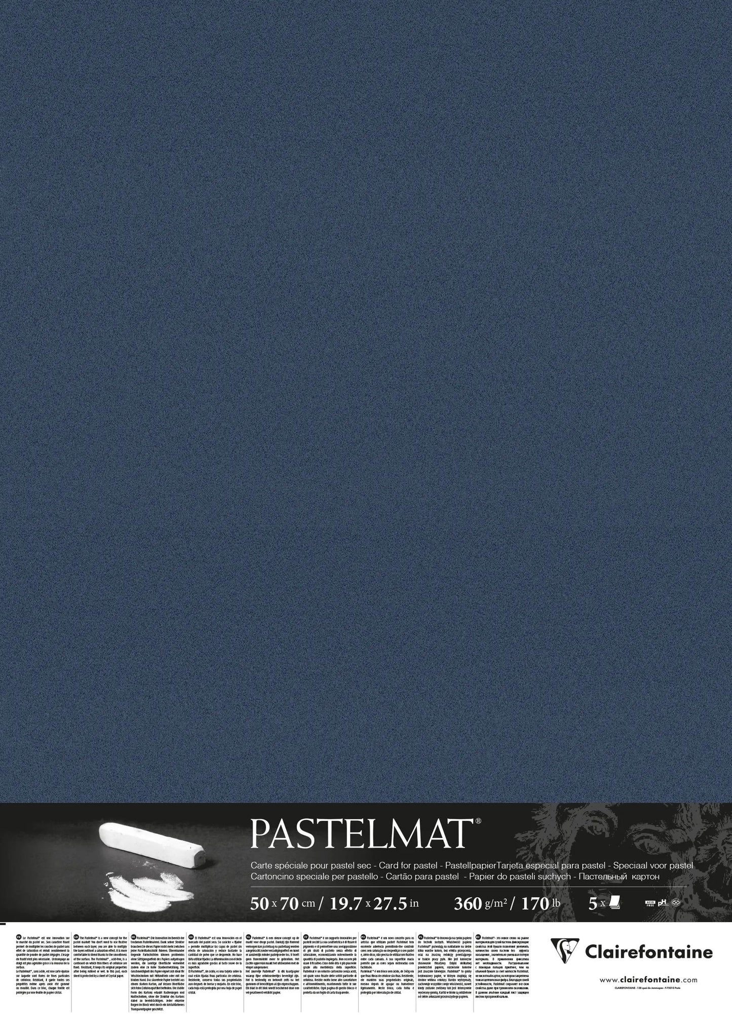 Pacchetto pastello 5F 50x70cm 360g - Blu scuro