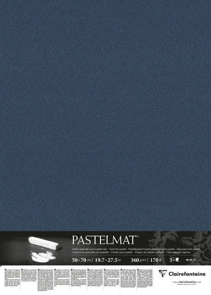 Pastelmat package 5F 50x70cm 360g - Dark blue
