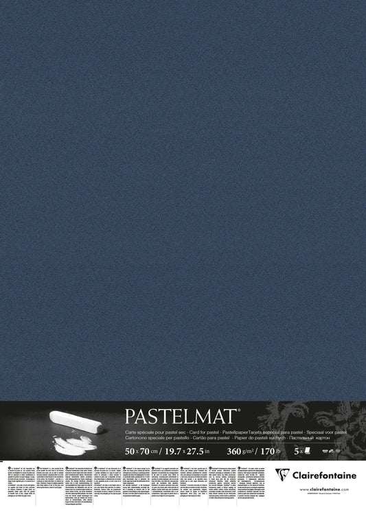 Pastelmat Paket 5F 50x70cm 360g - Dunkelblau