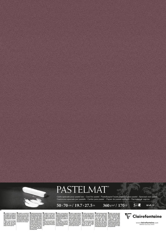 Pastelmat paquet 5F 50x70cm 360g - Lie de vin
