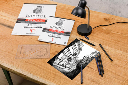 Bristol bloc collé 20F 24x32cm 205g (lot de 3)