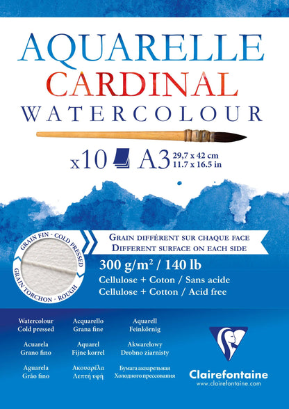 Cardinal bloc collé 10F A3 300g (lot de 5)