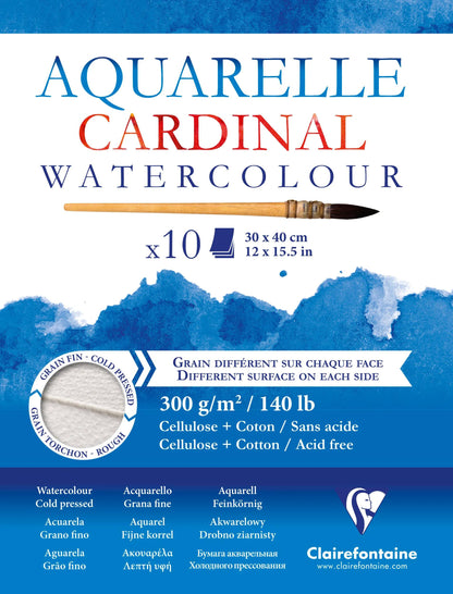 Kardinal verklebt Block 10F 30x40cm 300g (3er-Pack)