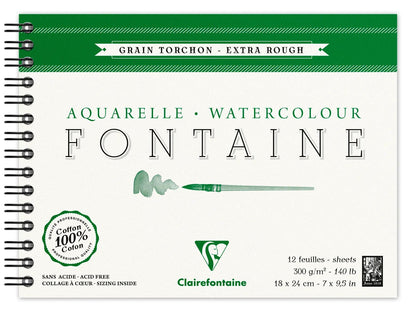 Fountain Album Spirale 12F 18x24cm 300g Korntuch (4er-Pack)