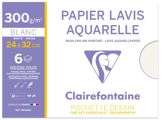 Borsa Aquarelle 6F 24x32cm 300g (confezione da 5)