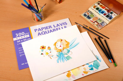 Borsa Aquarelle 6F 24x32cm 300g (confezione da 5)