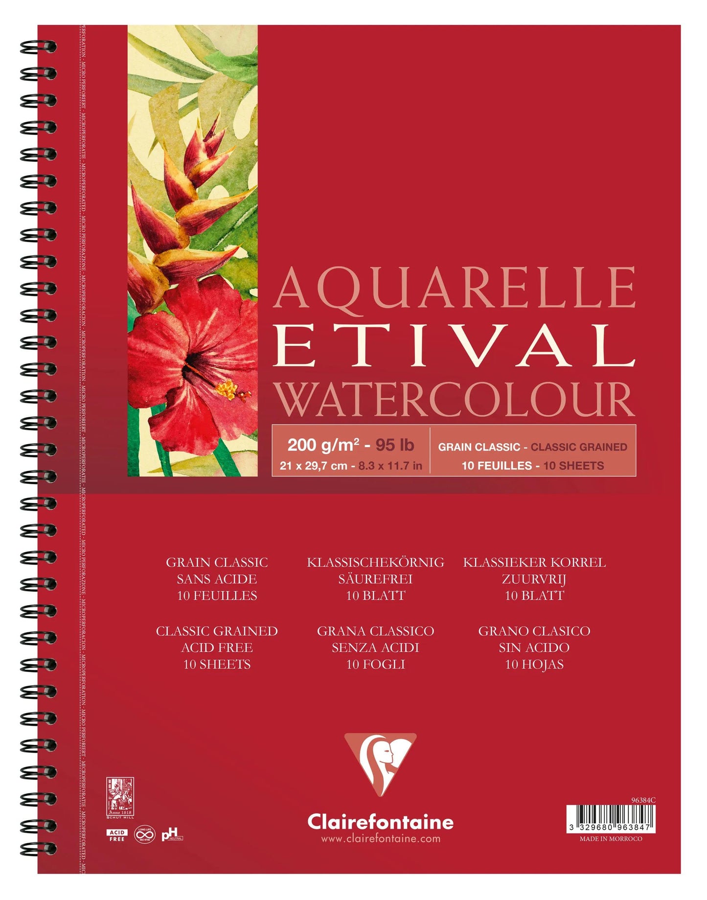 Etival Spiral album 10F A4 200g grain classic (Pack x5)