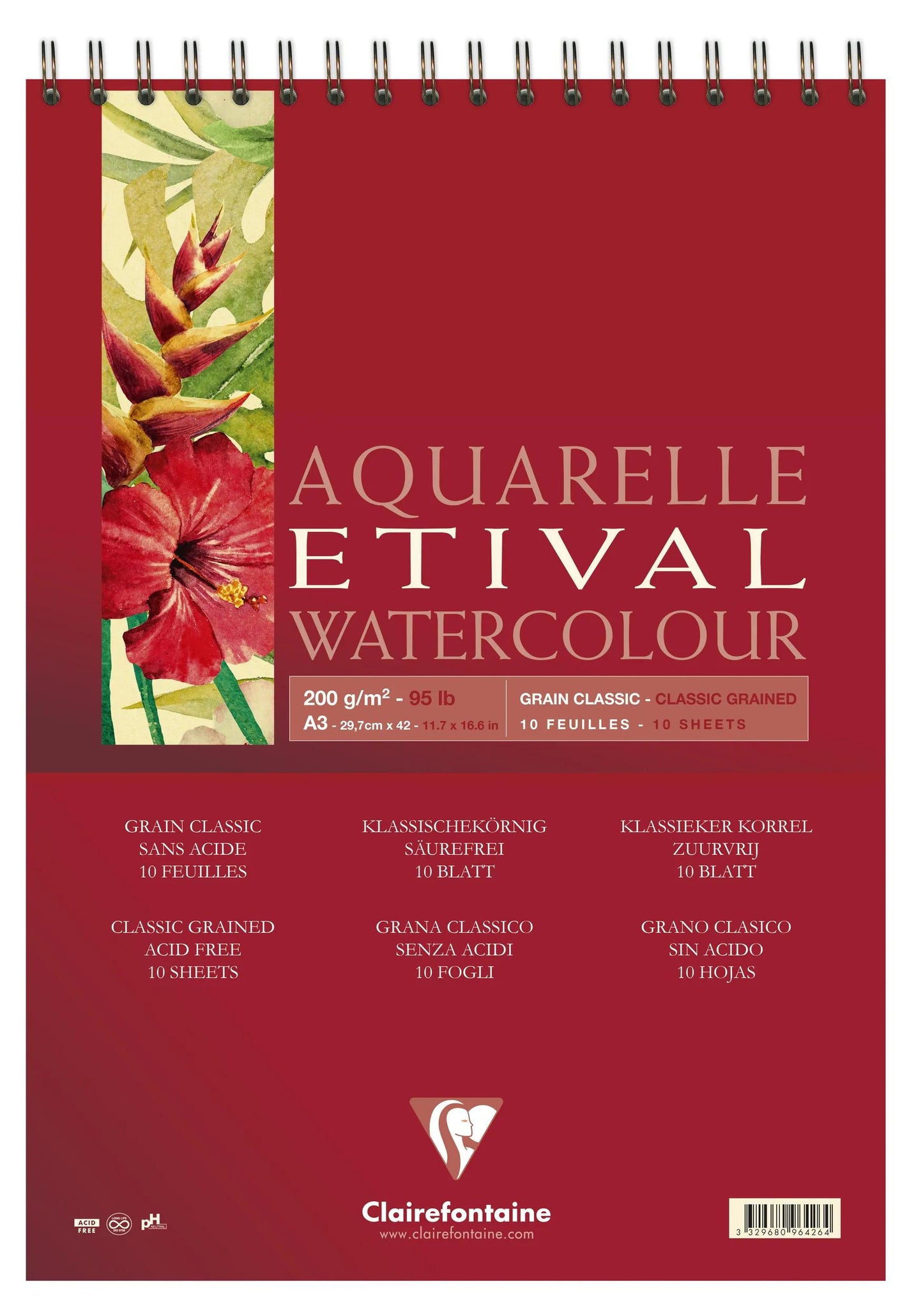 Etival Spiral album 10F A3 200g grain classic (Pack x5)