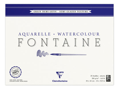 Blocco di fontana incollato 4 lati 25F 30x40cm 300g grano semisoddisfatto (confezione da 2)