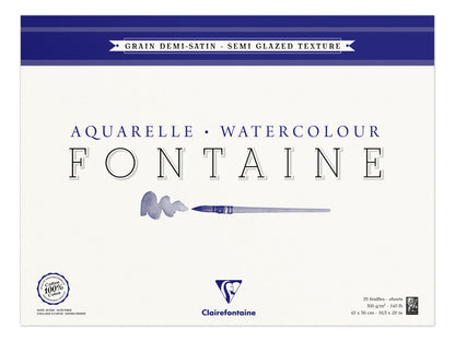 Fountain block glued 4 sides 25F 42x56cm 300g grain semi-satisfied