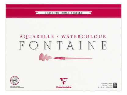 Fountain block glued 4 sides 25F 42x56cm 300g fine grain