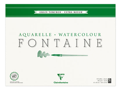 Fountain Block verklebt 4 Seiten 25F 42x56cm 300g Korn Handtuch (2er-Pack)